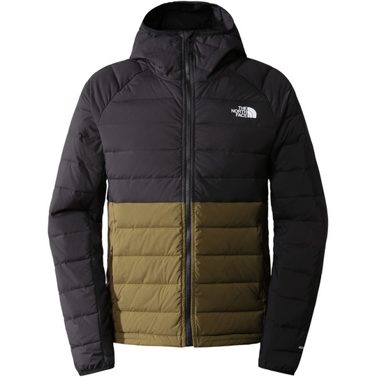 Kevytuntuvatakki The North Face M Belleview Stretch Down Hoodie - Tnf Black-military Olive - Miehet - S