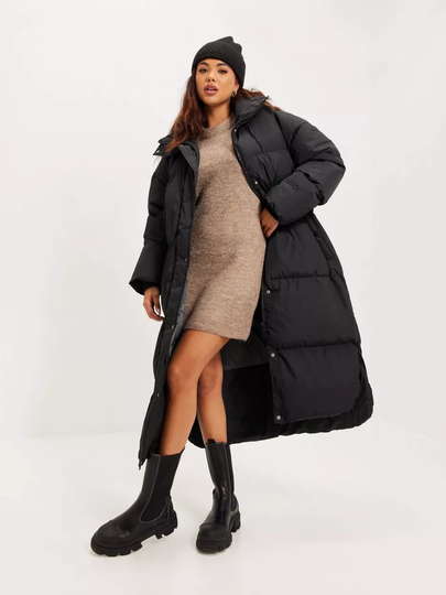 JJXX - Puffer-takit - Black - Jxarely Note Long Puffer Jacket Sn - Takit