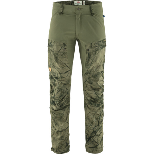 Fjällräven Keb Trousers M Long - Green Camo-laurel Green - Miehet - 46