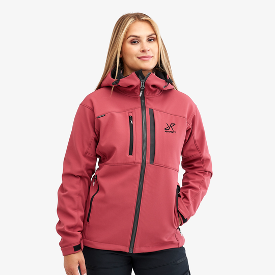 Hiball Jacket Naiset Earth Red, Koko:XL - > Takit > Softshell-takit