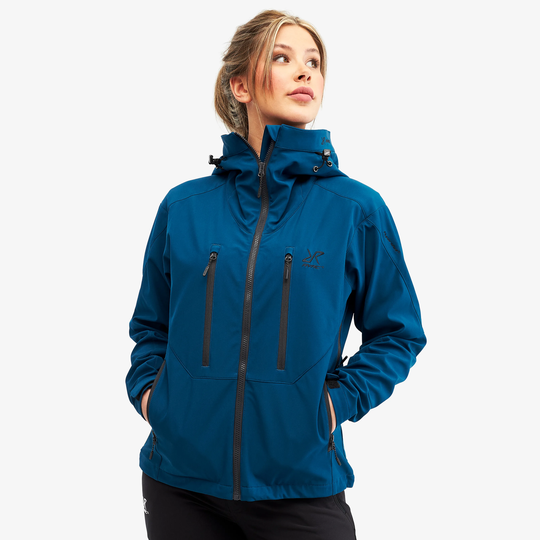 Trail Jacket Naiset Diesel Blue, Koko:XL - > Takit > Softshell-takit