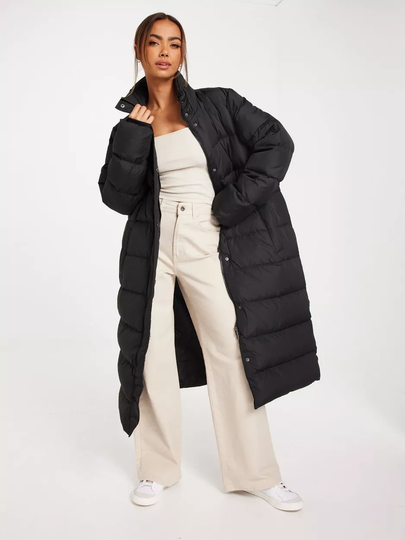 Vila - Pitkät takit - Black - Vicamisa New Down Jacket/Su - Noos - Takit - coats