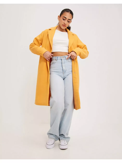 Pieces Pcalice Ls Wool Jacket Ar Kac Amber