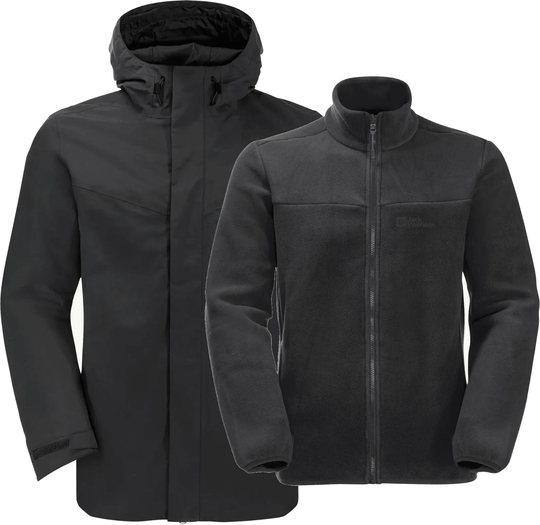 Altenberg 3in1 Jacket Musta XXXL