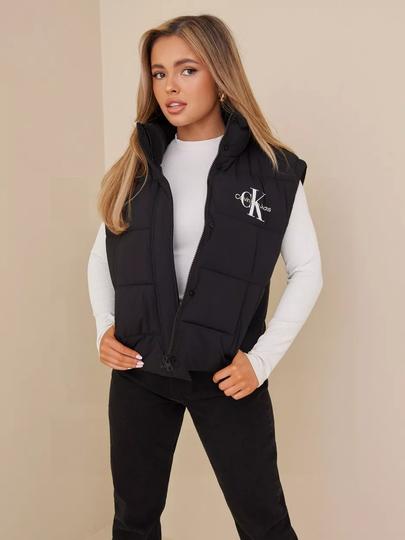 Calvin Klein Jeans - Liivit - Black - Mw Non-Down Vest - Takit - Vests