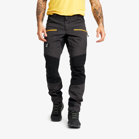 Nordwand Pro Pants Miehet Anthracite/Radiant Yellow, Koko:XL -