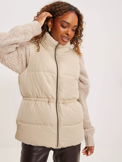 JdY - Liivit - Whitecap Gray - Jdyluna Life Padded Waistcoat Otw - Takit - Vests