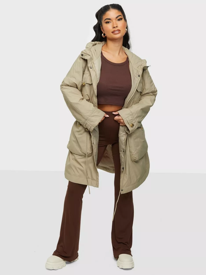 Only - Puffer-takit - Crockery - Onlsaga Light Parka Puffer Otw - Takit