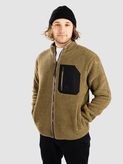 Volcom Muzzer Fuzzar Zip Jacket ruskea
