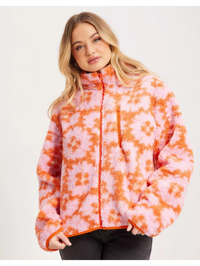 Gina Tricot Anisa teddy jacket Oranssi
