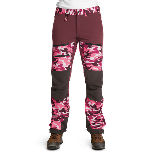 Is Not Enough Athena Trekking Pro Pants - Hot Pink Camouflage - Naiset - XS