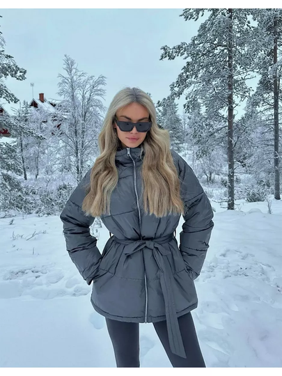 NLY Trend Precious Puffer Jacket Gunmetal