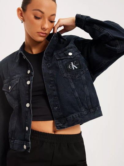 Calvin Klein Jeans - Syys- & Kevättakit - Denim - Cropped Dad Denim Jacket - Takit