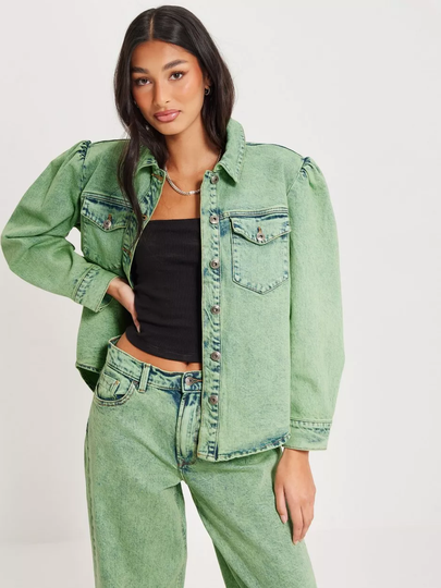 Only - Syys- & Kevättakit - Green Ash - Onlcody Ls Shirt Dnm Jacket Mae - Takit