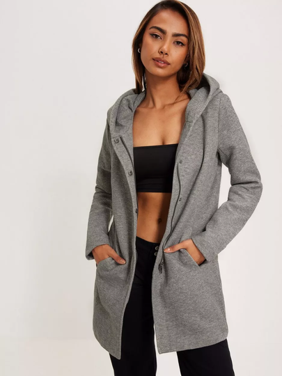 Only - Pitkät takit - Vaaleanharmaa - onlSEDONA Light Coat Otw Noos - Takit - coats