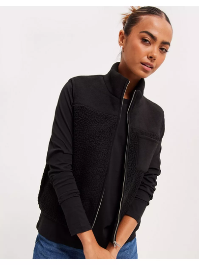 Pieces Pcsadie Teddy Vest Noos Black