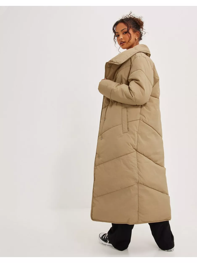 Vila Vilouisa L/S New Padded Long Coat/P Sesame