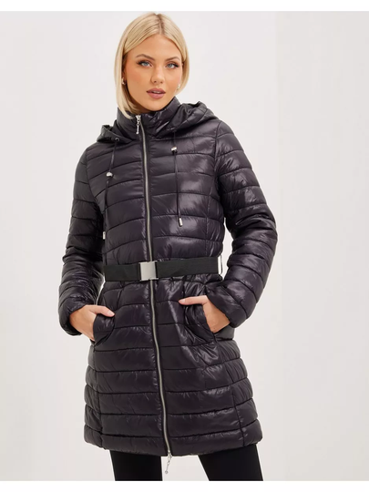 Only Onlscarlett Quilted Belted Coat Cc Black