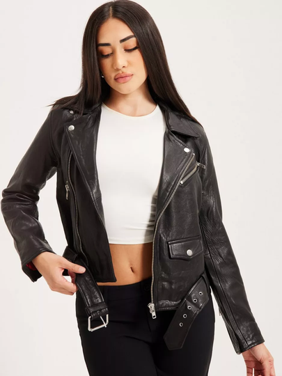 JJXX - Nahkatakit - Black - Jxholly Leather Biker Jkt Noos - Takit - leather Jackets