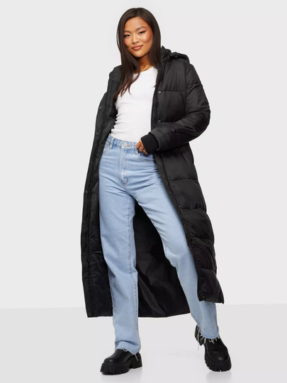 Sisters Point - Pitkät takit - Black - Dusty Jacket - Takit - coats