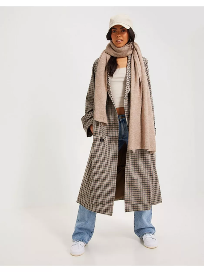 Object Collectors Item Objkeily L/S Coat Noos Sepia Check