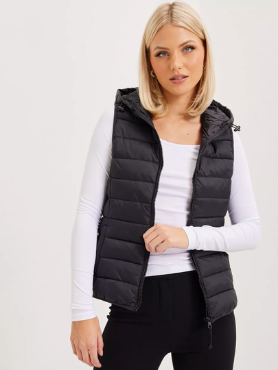 Only - Liivit - Black - Onlnewtahoe Hood Waistcoat Otw Noos - Takit - Vests