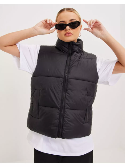 Neo Noir Berta Puffer Vest Black