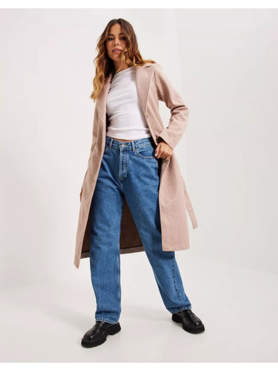 JdY Jdyharmony Belt Long Knit Coat Otw Nature Melange