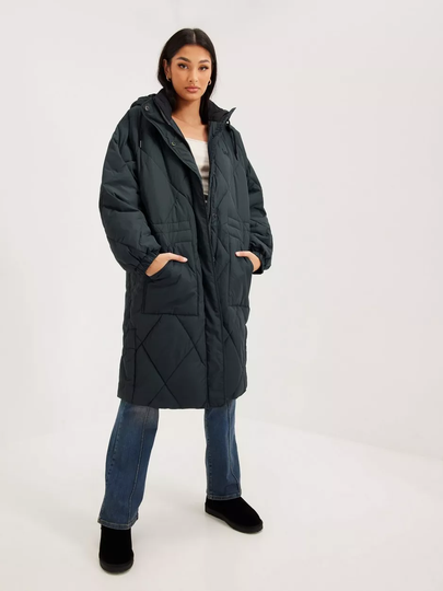 Lee Jeans - Puffer-takit - Charcoal - Long Puffer - Takit