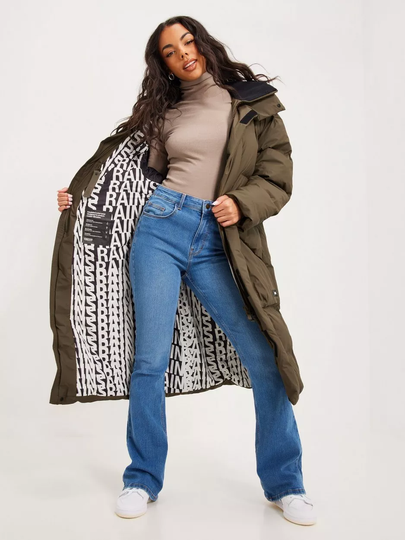 Rains - Puffer-takit - Wood - Block Puffer Coat - Takit