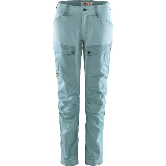 Fjällräven Keb Trousers W Short - Clay Blue-mineral Blue - Naiset - 46