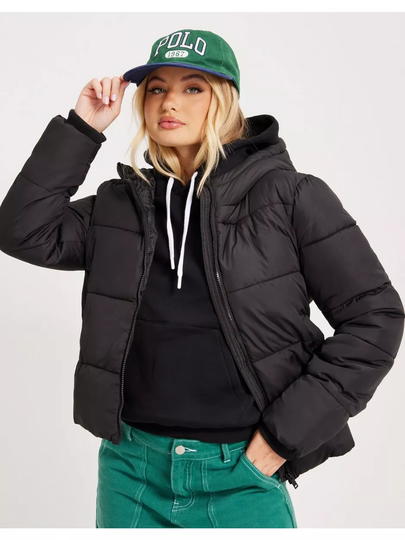 Pieces Pcbee New Short Puffer Jacket Bc Black