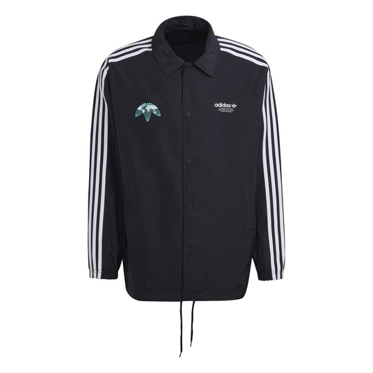 adidas Originals Valmentaja Takki United Graphic - Musta/Valkoinen