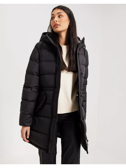 Gant D2. Long Down Jacket Black
