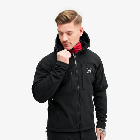 Hiball Jacket Miehet Jetblack, Koko:2XL - > Softshell-takit