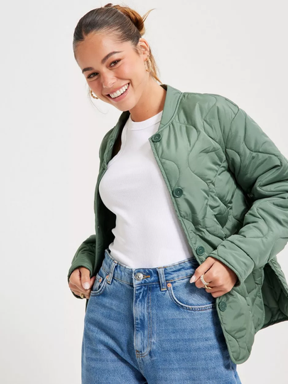 Vila - Syys- & Kevättakit - Laurel Wreath - Vithora L/S Quilted Short Jacket/P - Takit