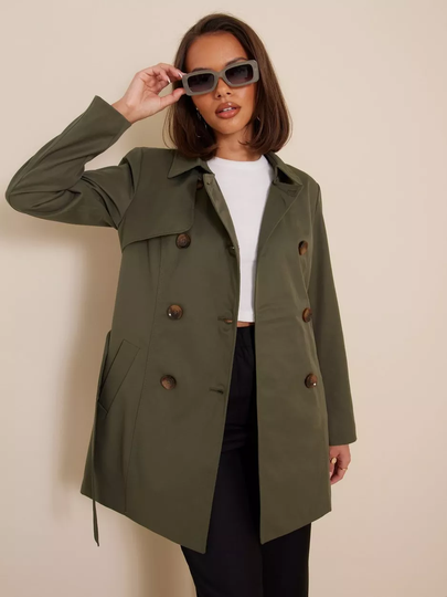 Only - Pitkät takit - Grape Leaf - Onlvalerie Trenchcoat Otw Noos - Takit - coats