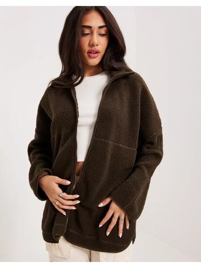 Vila Vikali L/S Teddy Jacket Demitasse