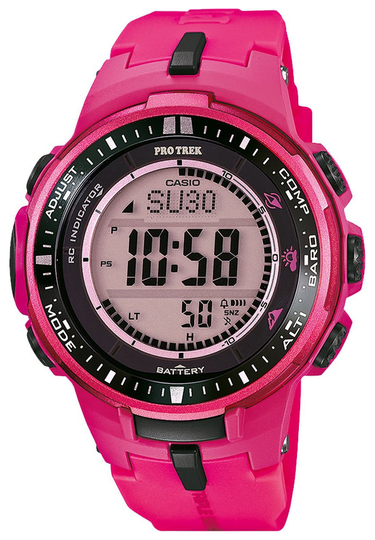 Casio Miesten kello PRW-3000-4BER Pro Trek LCD/Muovi Ø47 mm