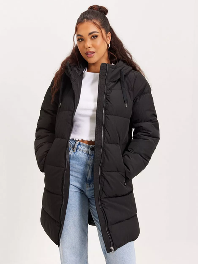 Only - Puffer-takit - Black - Onldolly Long Puffer Coat Otw Noos - Takit