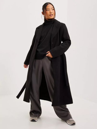 Only - Pitkät takit - Black - Onlclara X-Long Coat Otw - Takit - coats
