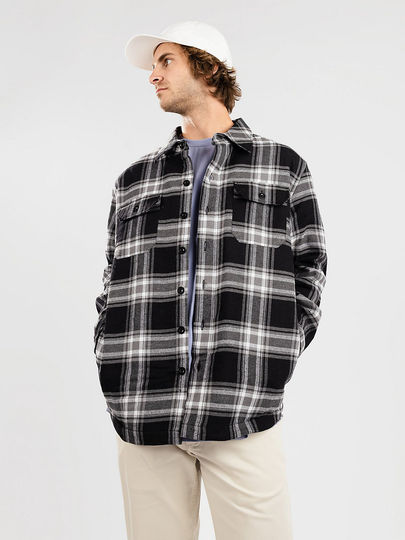 Shaka Wear Flannel Jacket musta