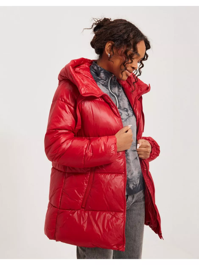 Only Onlscarlett Hood Puffer Cc Otw Equestrian Red