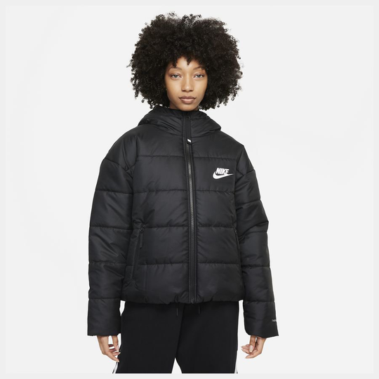 Nike Talvitakki Down NSW Therma-FIT Hoito - Musta Nainen