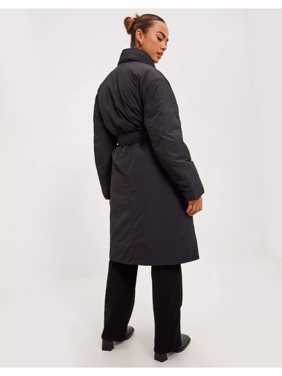 Calvin Klein Recycled Down Wrap Puffer Coat Black