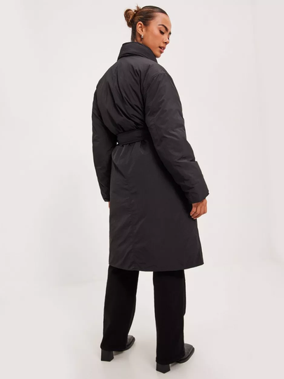 Calvin Klein - Toppatakit - Black - Recycled Down Wrap Puffer Coat - Takit