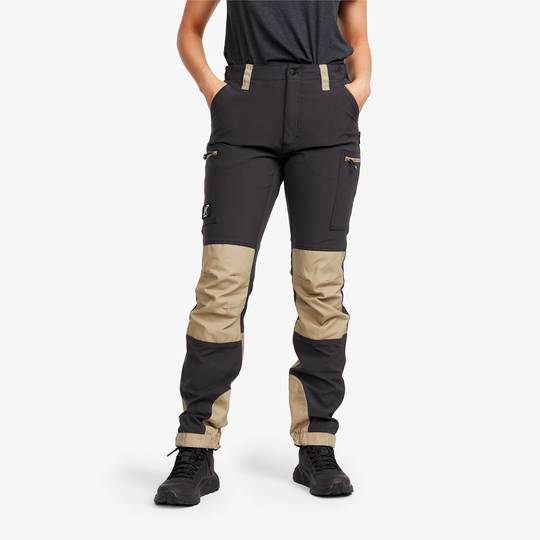 Nordwand Flex Pants Naiset Khaki, Koko:2XL -