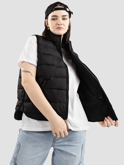 Salty Crew Migration Packable Puffer Vest musta