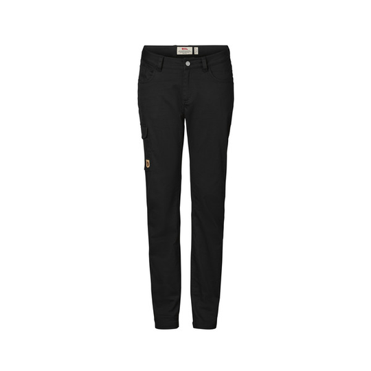 Fjällräven Greenland Stretch Trs W Reg - Black - Naiset - 34