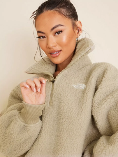 The North Face - Turkistakit - Beige - W Sherpa Qtr Zip - Takit
